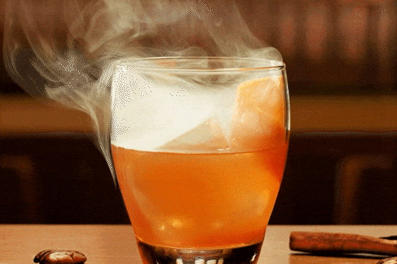 Dad's Day Smoked Cinnamon Pecan Old Fashioned